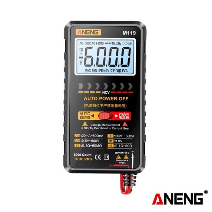 HOT SALE ANENG M119 PORTABLE DIGITAL MULTIMETER COUNT 6000 TRANSISTOR ORIGINAL