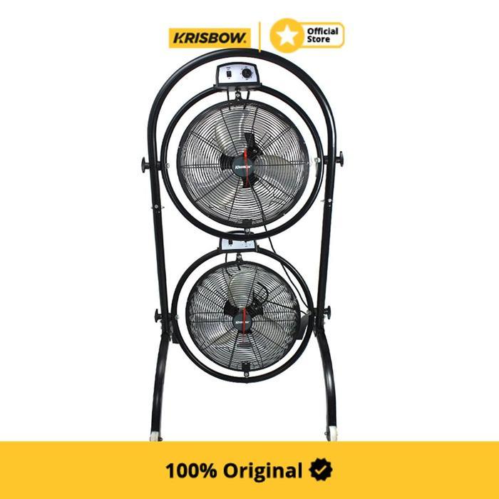 Krisbow Kipas Angin Berdiri Industrial 16 Inch Standing Fan Kipas Lantai Floor Fan