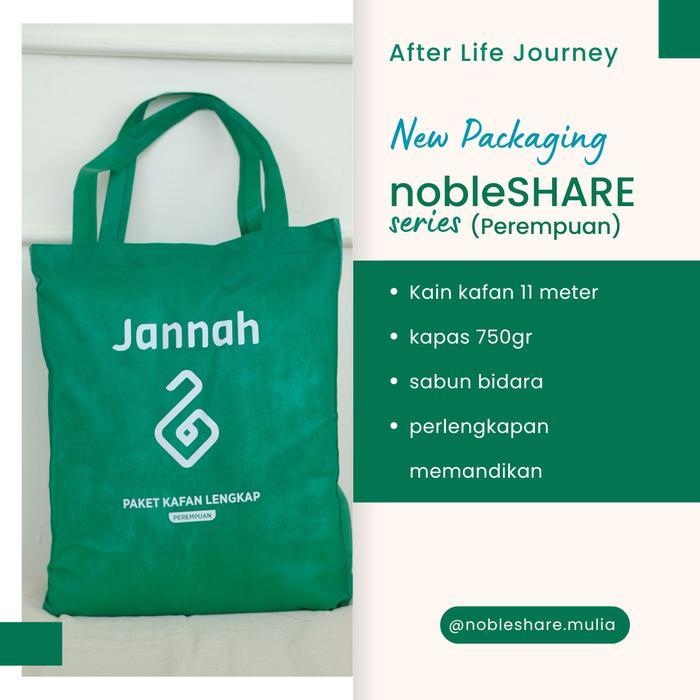 ASLI Nobleshare - Paket perlengkapan kain kafan - kain kafan perempuan - kain kafan laki-laki -