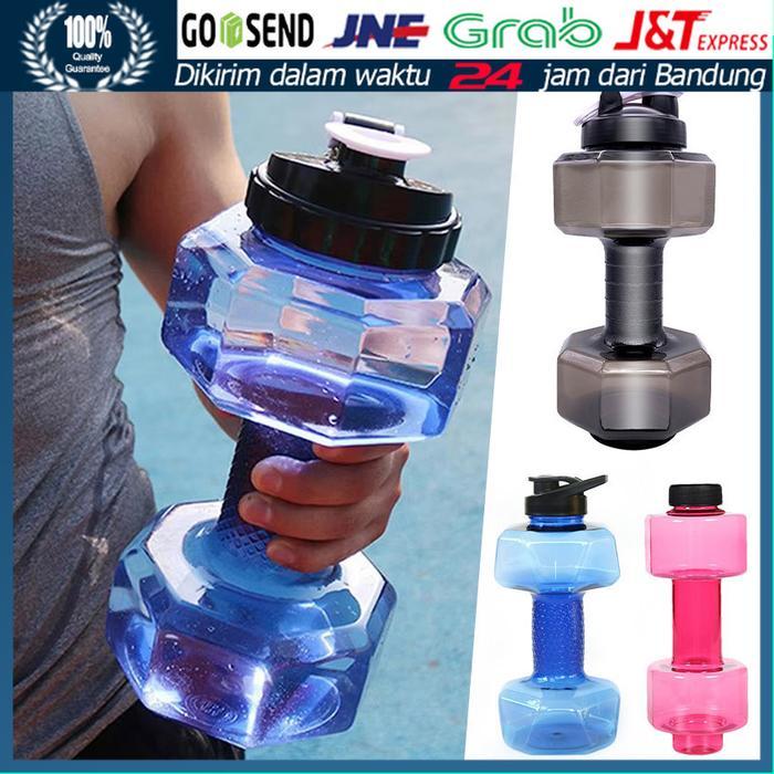 Jumbo Botol Minum Olahraga Bpa Free 0,5 Liter/1.5 liter /2.5 liter / Dumbbell Water Bottle