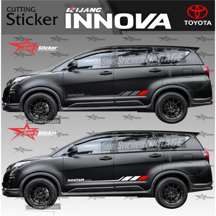 Toyota Stiker Cutting Innova Venturer & Reborn Aksesoris Mobil Toyota Innova Kualitas Premium Car