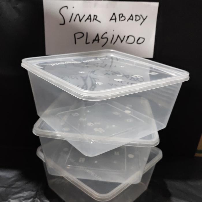 Terbaru Kotak Makan 1500 Ml Tempat Box Nasi Microwave Thinwall Food Container