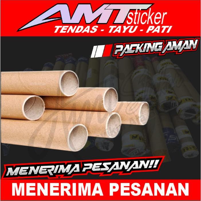 Stiker Blok Decal Kaca Depan Mobil Calya - Terlaminasi - Bisa Custom Desain