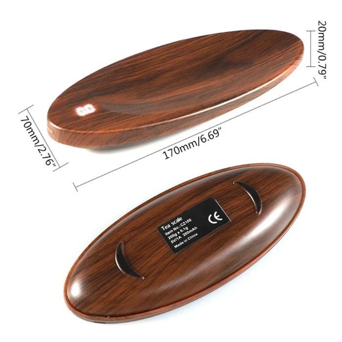 DIGITAL POCKET SCALE RECHARGEABLE GRAM SCALE COFFEE SCALE TEA SCALE LOOSE TEA HIDDEN DIGITAL SCALE