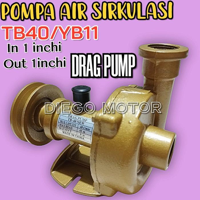 BERKUALITAS TB40 1 inchi Pompa Air Sirkulasi Mesin Diesel DongFeng Kubota Yanmar