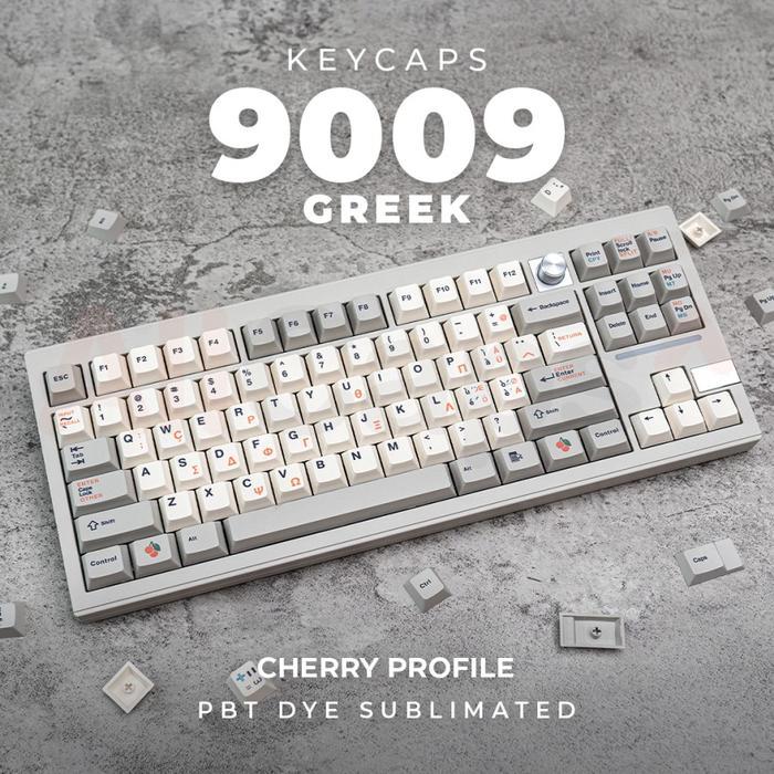 9009 GREEK PBT Dye Sub Keycaps