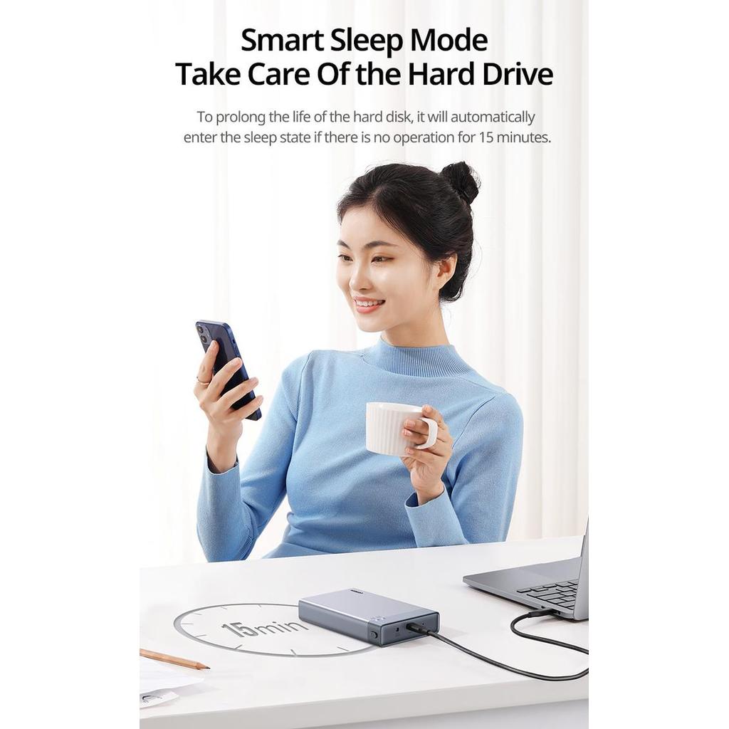 Usb Type C 3.1 TO 2.5inch Casing Harddisk 2 RAID Storage