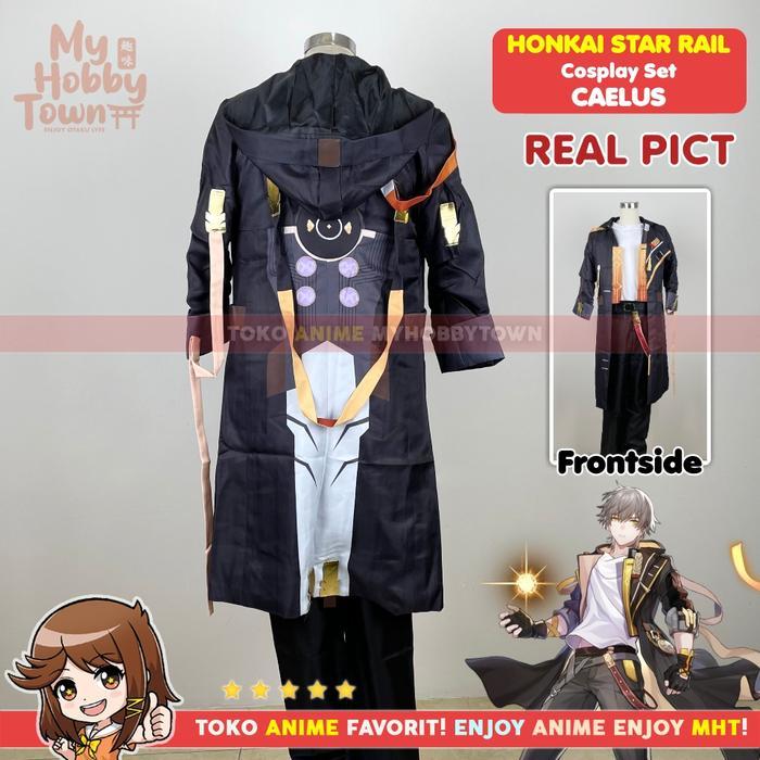 Kostum Cosplay Anime Game Honkai Star Rail Caelus Trailblazer