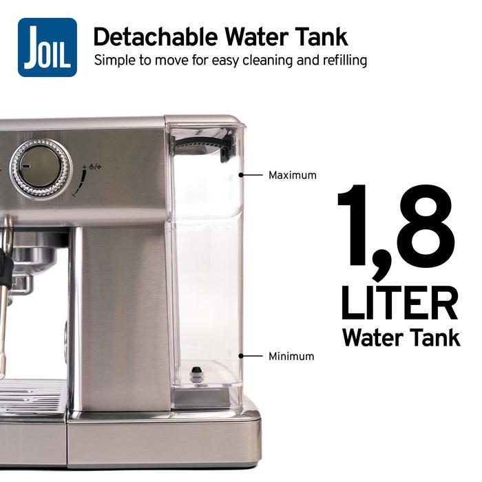 Joil Pressio gin Mesin Kopi Espresso Machine Rumahan Brewing Pressure 12 Bar - EP1