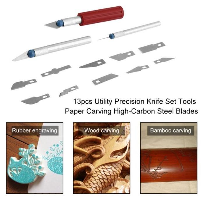 Pisau Sayat Bonsai Kelapa Set Pisau Ukir Crafting Art Knife