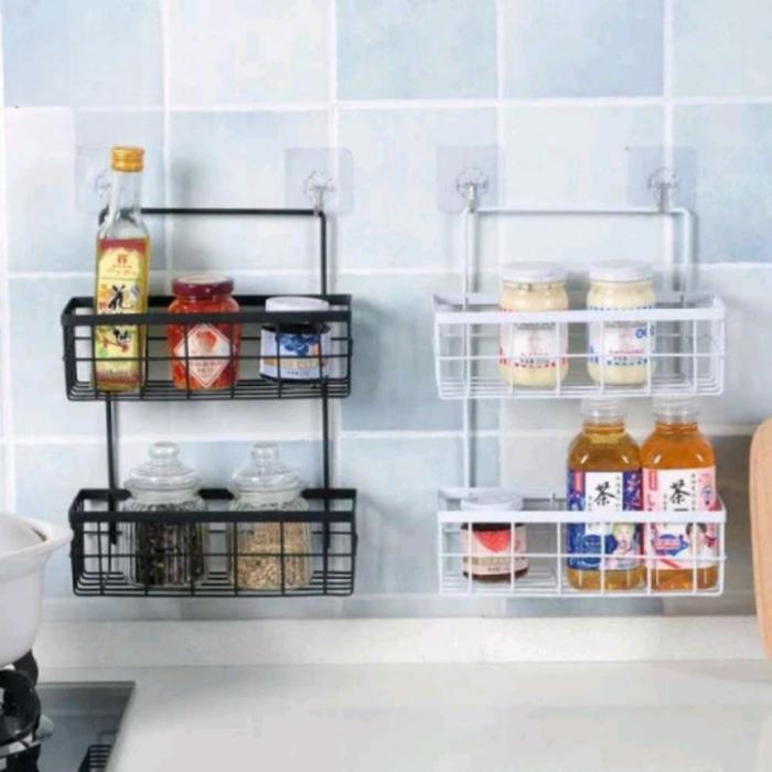Ikea - Rak Keranjang Tempel Serbaguna Anti Karat Untuk Kamar Mandi-Dapur Bahan Besi
