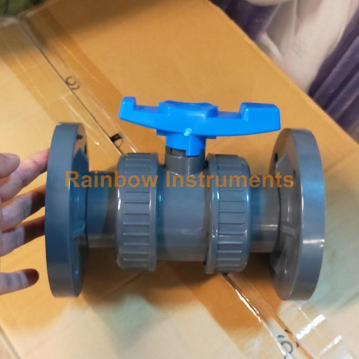 Ball Valve Flange Pvc 2" True Union Double Flange Jis / Ball Valve Pvc Flange Jis Dn50
