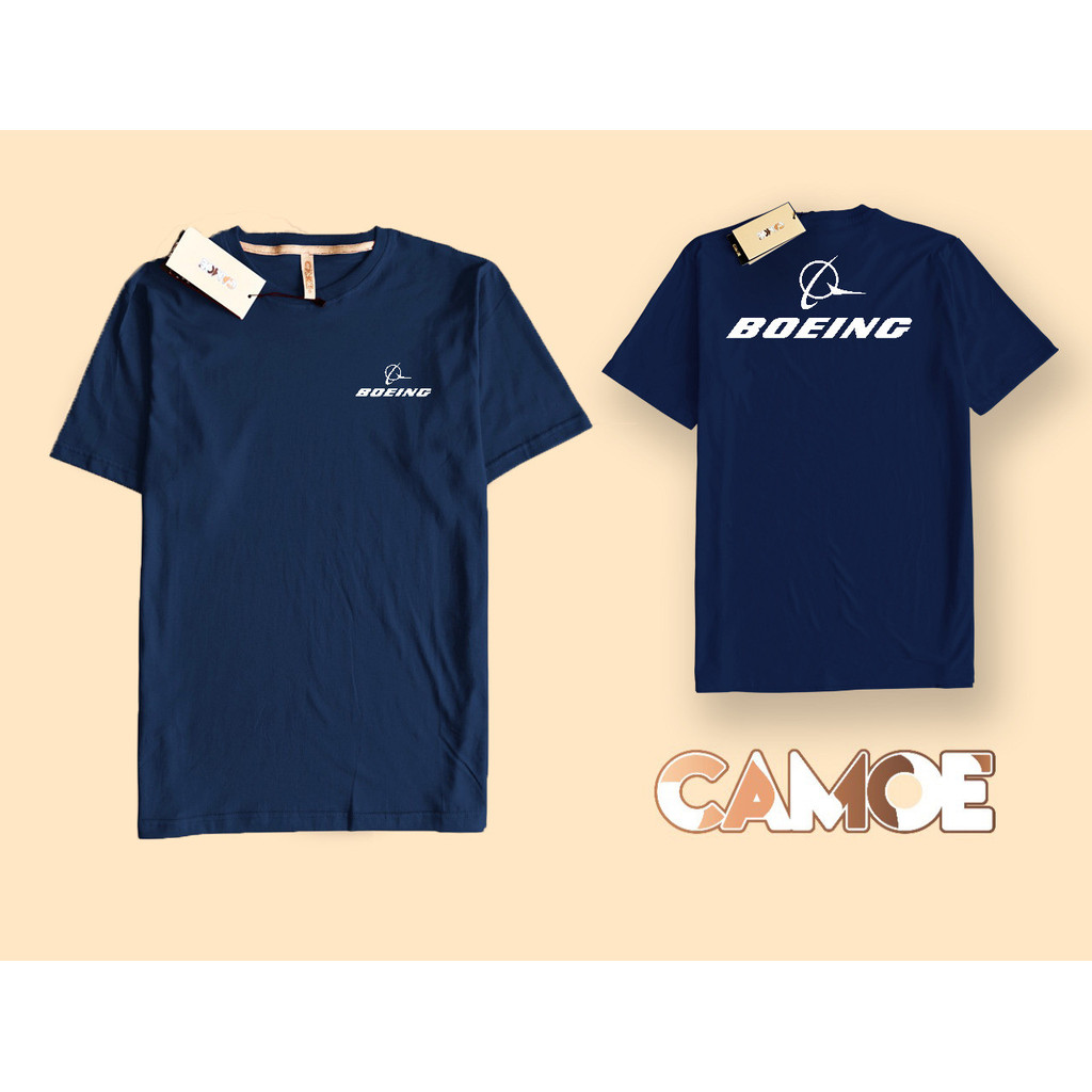 Kaos Tshirt Depan Belakang Boeing Airplane Pesawat Terbang
