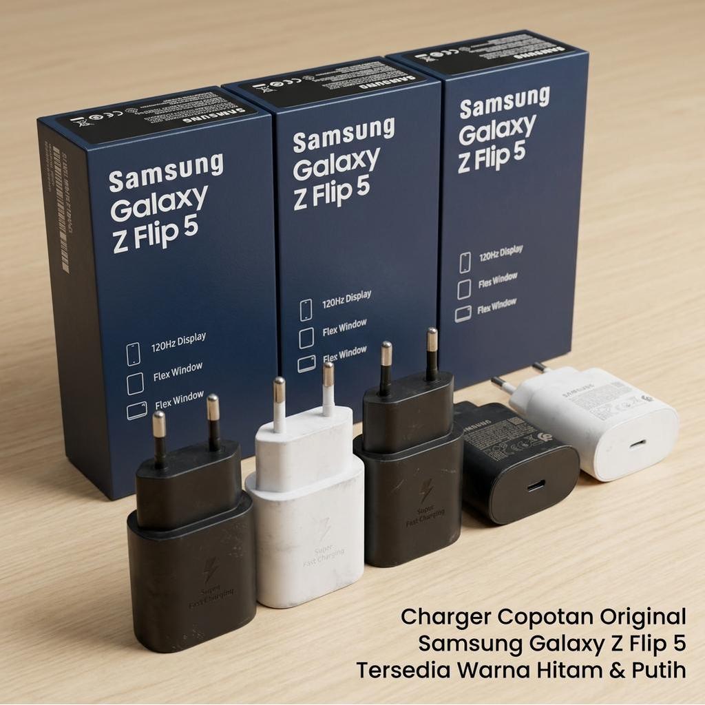 Charger HP Samsung EP-TA800 Original Second Super Fast Charge 25W Galaxy Z Flip 5