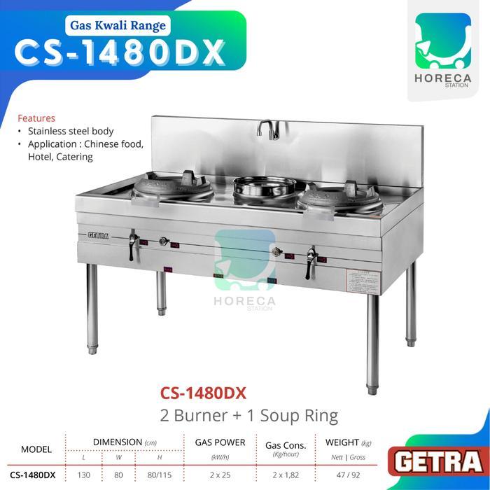 Original Getra Gas Kwali Range (Medium Pressure) Cs-1480Dx / Cs 1480Dx / Cs 1480 Dx