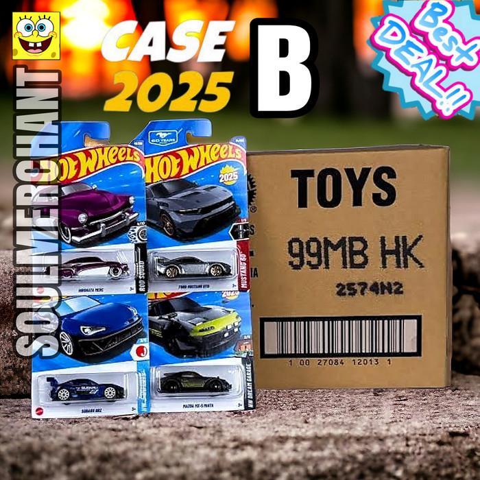Hot Wheels Grosir Dus Karton Lot A B C D E F G H J K L M N P Q 2025 2026 Segel - Lot B 2025, Dus Tam