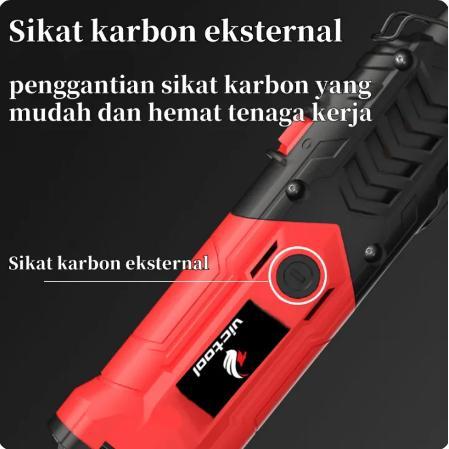 CodVictool Bor Mini Penggiling Listrik Tanpa Kabel Untuk Kayu Dan Kaca, 35000Rpm Mini Bor Bor Ukir