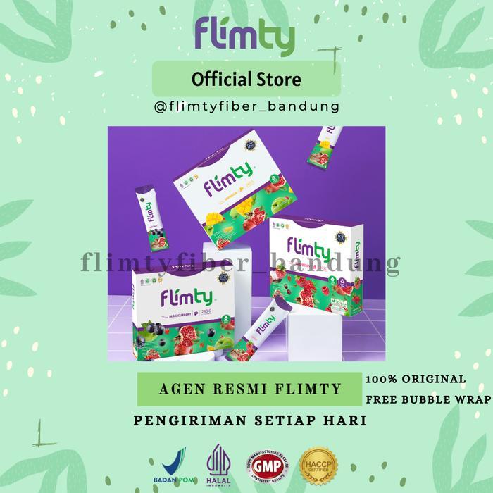 Flimty Fiber Herbal Detox - Pelangsing Bpom Halal Bandung (Ready) Pasti Promo