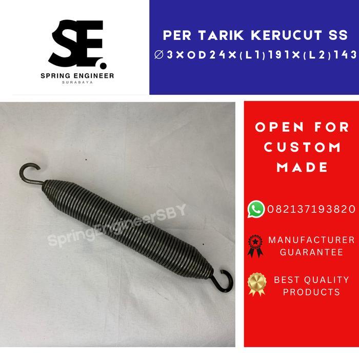 SPRING/PER TARIK KERUCUT Kawat 3 - Per Tarik Kerucut For Industrial (Open For Custom Made)