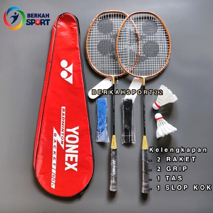 Promo Raket Badminton Carbonex 9 Sp Paket Lengkap 2 Raket 2 Grip 2 Kok 1 Tas Murah Original