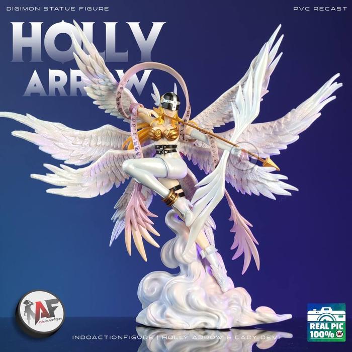 STATUE ACTION FIGURE DIGIMON ANGEWOMON HOLY ARROW & LADYDEVIMON SOAR STUDIO DESIGN RECAST