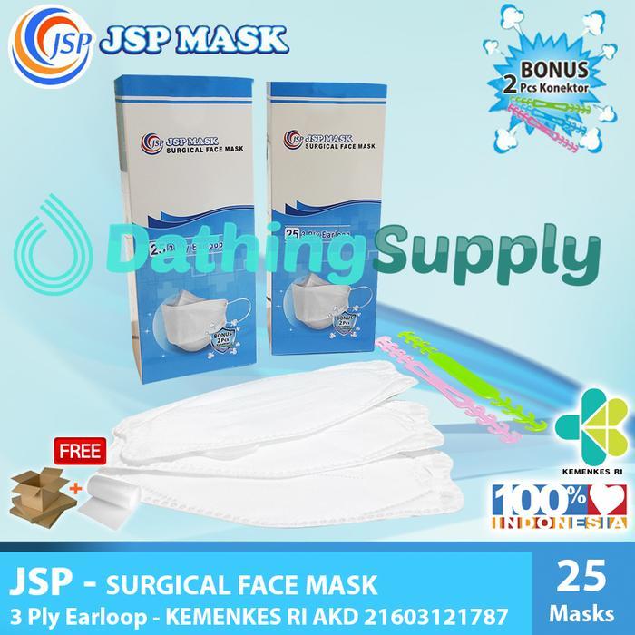 MASKER JSP SM05 SURGICAL MASK KF94 3PLY ISI 25 PCS