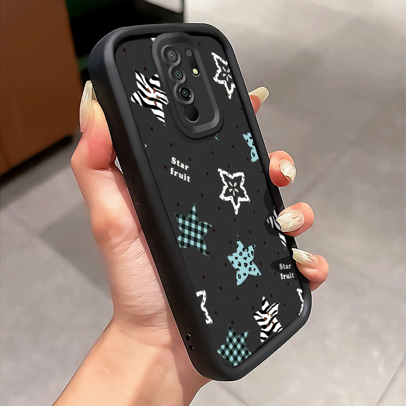 Casing Hp Xiaomi Redmi 9 Redmi 9 Prime 8 6A 5 Plus POCO M2 Case Casing pola Bintang Unik Kesing mewa