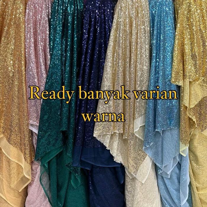 Kain Tile Sequin Seribu Payet / Kain Tille Tulle Sequin Seribu Payet Full