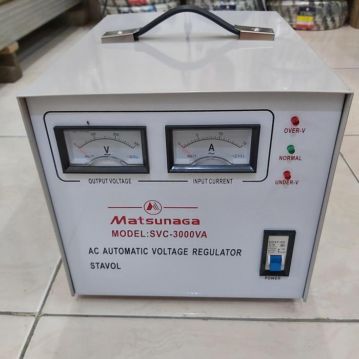 Stabilizer Listrik Matsunaga 3000Wat 3000Va 3000Watt Stavol