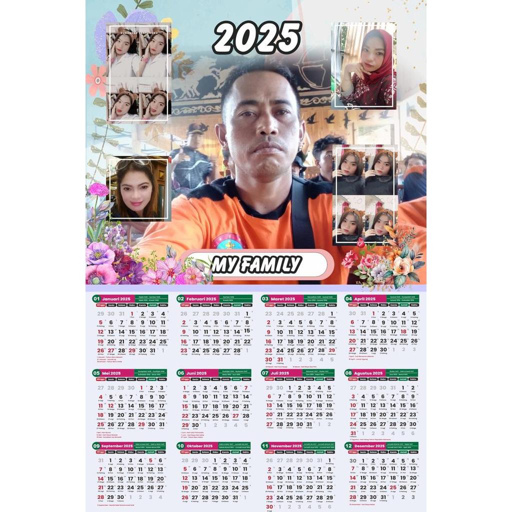Kalender Foto Custom Satuan