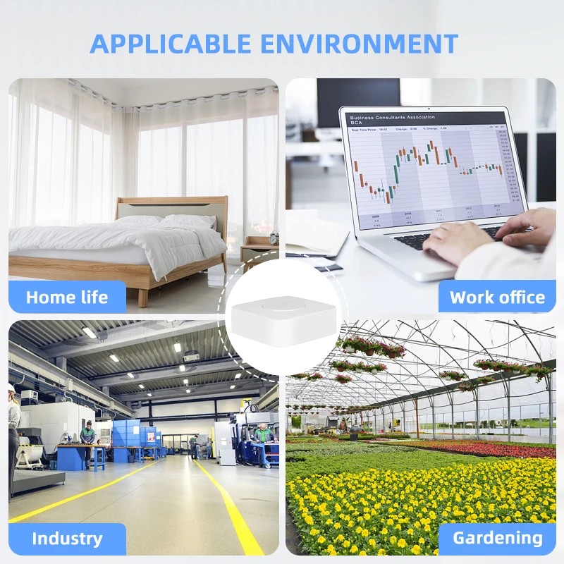 Tuya ZigBeeWiFi Air Quality Detetor PM2.5 VO O2 Temperature Humidity 6in1 Smart Air Box Sensor Via