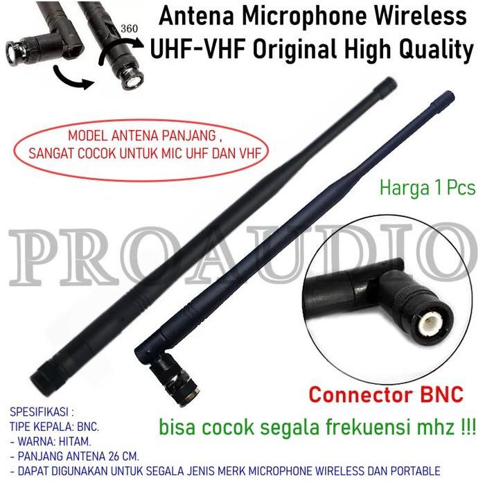 Stok Terbatas Antena Mic Wireless Uhf Vhf Universal Mhz Frequency Antena Microphone Wireless Uhf Vhf