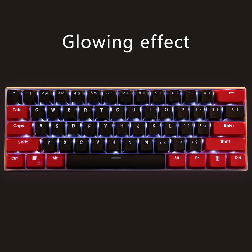 (Keycaps Only Sold) RK 61 Keycaps PBT Material OEM Profile Keycaps Backlit Two-Color For MX Switch