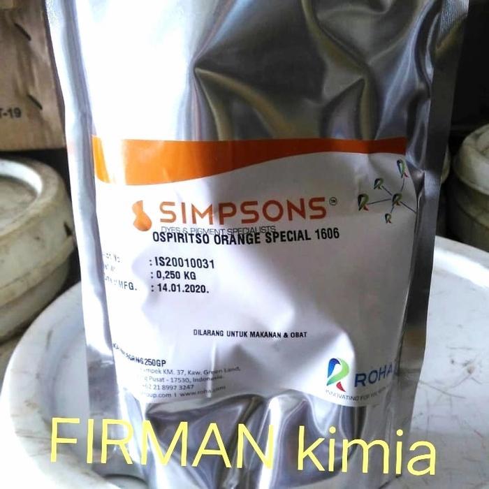 Pewarna Minyak Ospiritso Orange-1606 Simpsons @250G #Gratisongkir