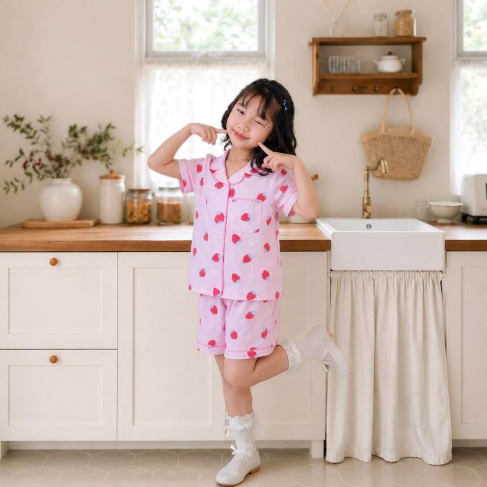 BEST QUALITY OWLET - Setelan Rayon Pendek - Setelan Anak Perempuan - Baju Anak Perempuan - Baju