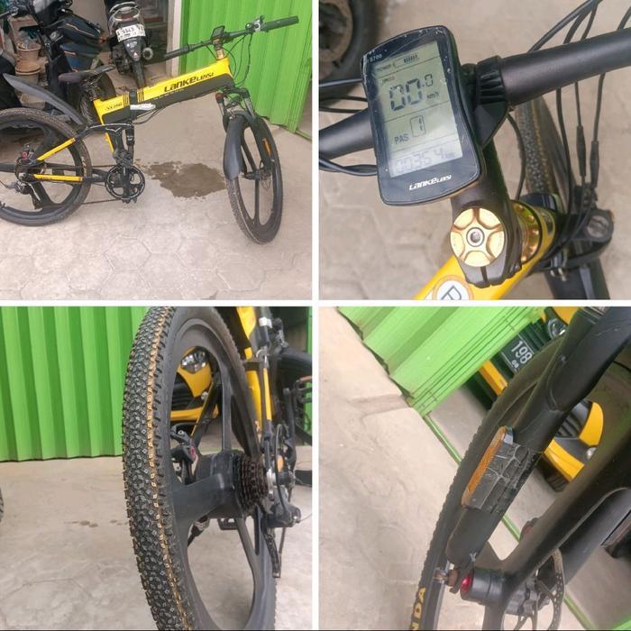 Sepeda listrik Lankeleisi XT750 Lectro MTB speda ebike - Lankeleisi Kuning