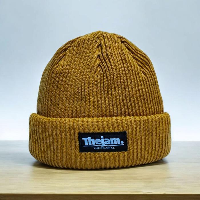 Thejam. the original Short Beanie hat yellow