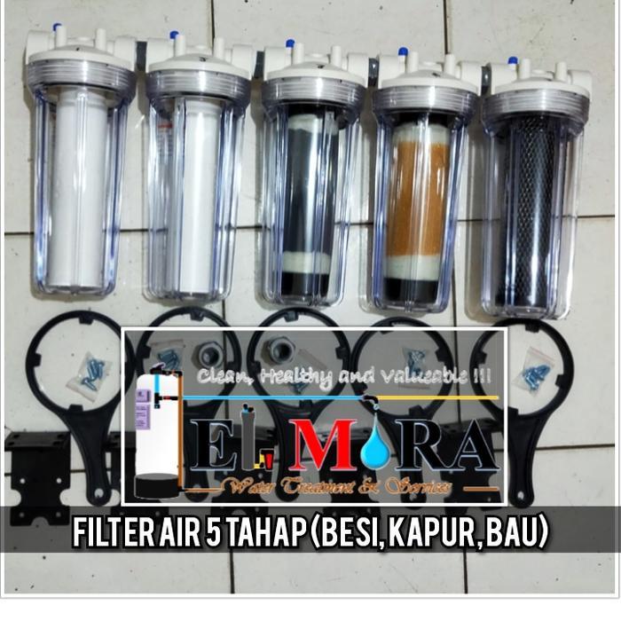 Filter Air Sumur 5 tahap (kapur, besi,bau, keruh)