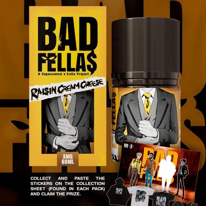 UA BAD FELLAS RAISIN CREAM CHEESE 60ML 3MG 6MG