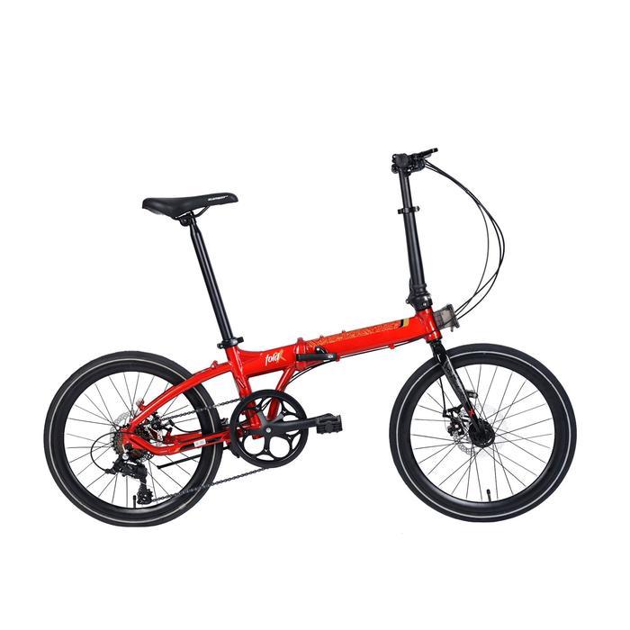 Sepeda Lipat ELEMENT FOLDX 9 8 SPEED 20 INCH NEW - Red