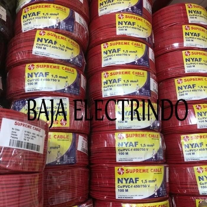 Kabel Listrik SUPREME serabut NYAF 1,5mm roll 100m NYAF 1.5mm 1x1.5 NYAF 1 x 1.5 mm SUPREME