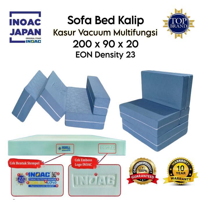 READY Sofa bed inoac minimalis 200x90x20 eon d23 resmi sofa bed minimalis