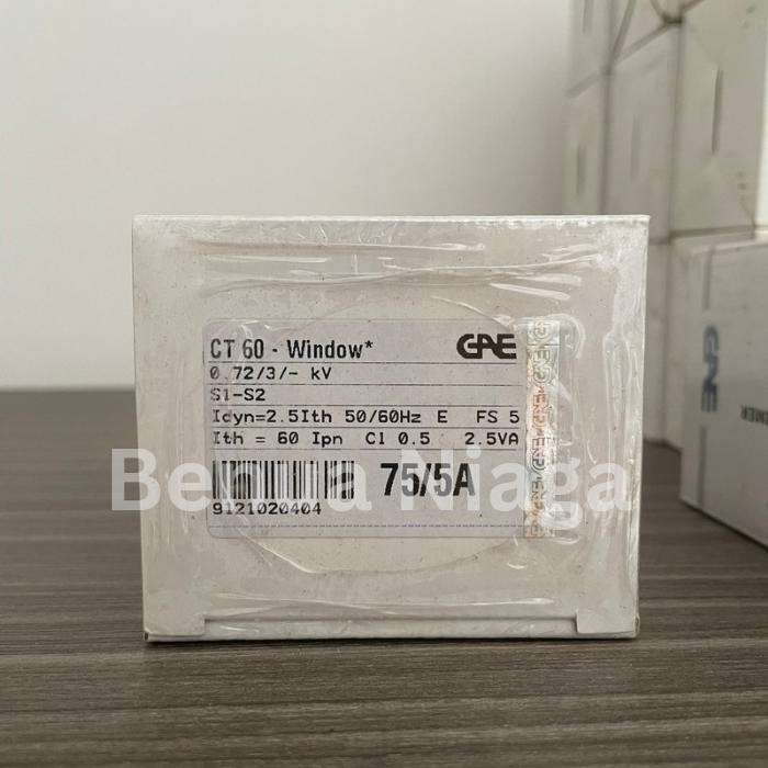 CT GAE 75/5A CT 60 CURRENT TRANSFORMER TRAFO ARUS LISTRIK CT60