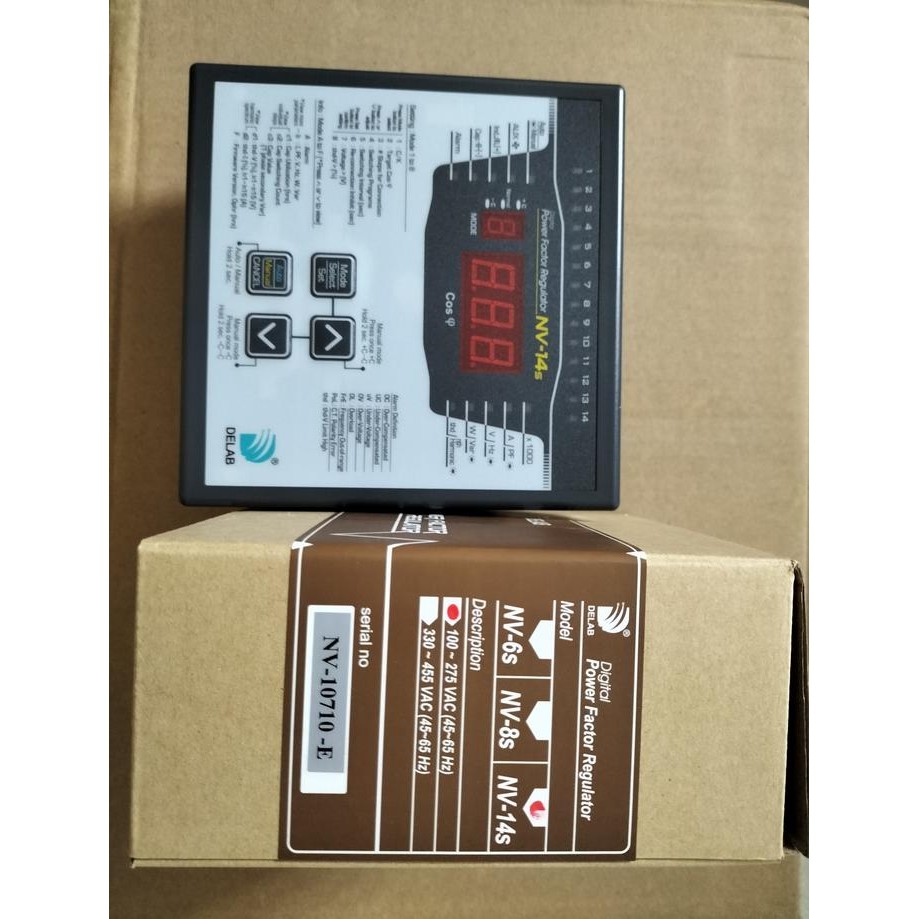 DELAB POWER FACTOR REGULATOR / CONTROLLER 14 STEP TYPE NV-14S