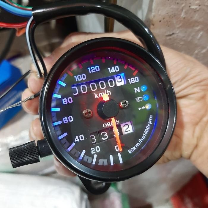 speedometer bulat universal komplit