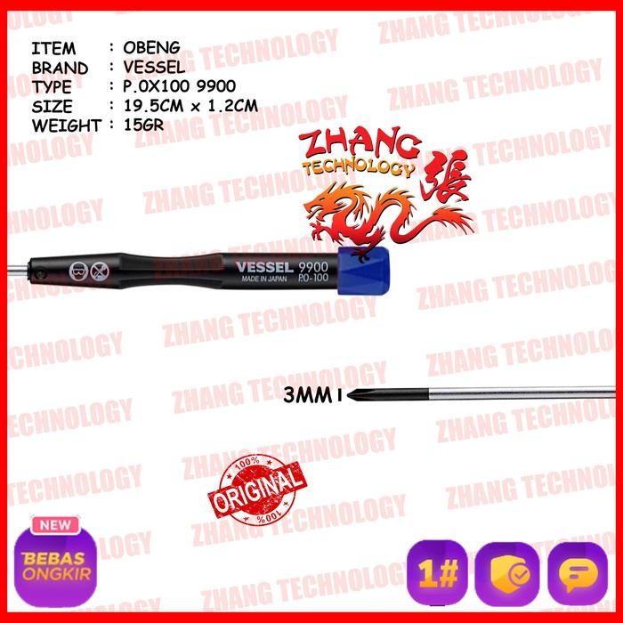 Hemat Obeng Vessel 9900 + Plus Obeng Laptop Handphone Hp Android Ori Japan Terlariss 