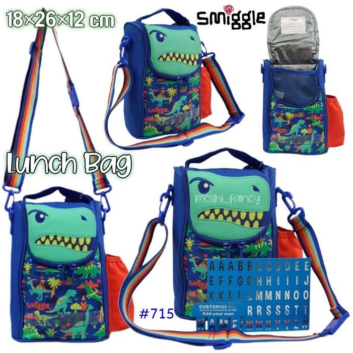 SIAPKIRIM Lunch Bag Smiggle Selempang / Tas Makan Smiggle Bahu Dino / Tas Bekal Anak Smiggle Dino