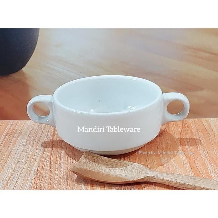 1 pcs Mangkok Consume Keramik 250 ml Non Saucer Zuppa Soup Cup