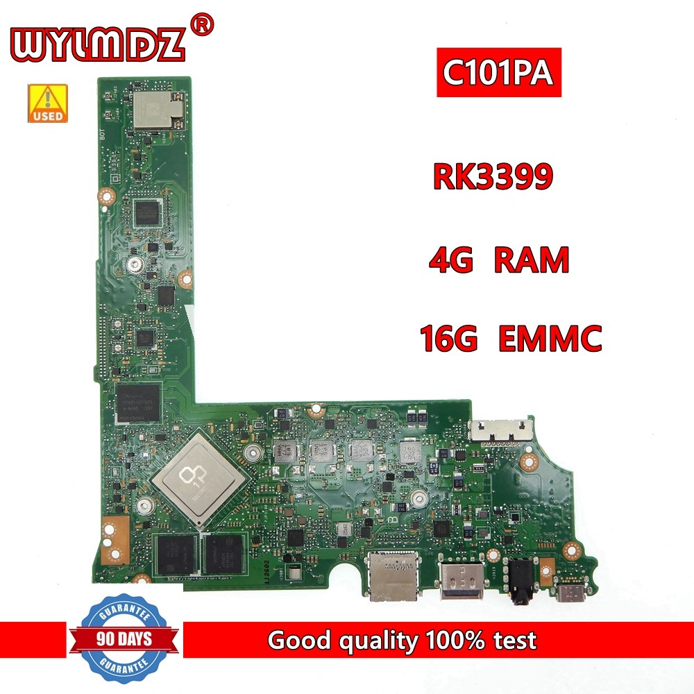 Casing Laptop C101PA With RK3399 4GB RAM EMMC-16G Mainboard For Asus Chromebook Flip C101 C101P C101