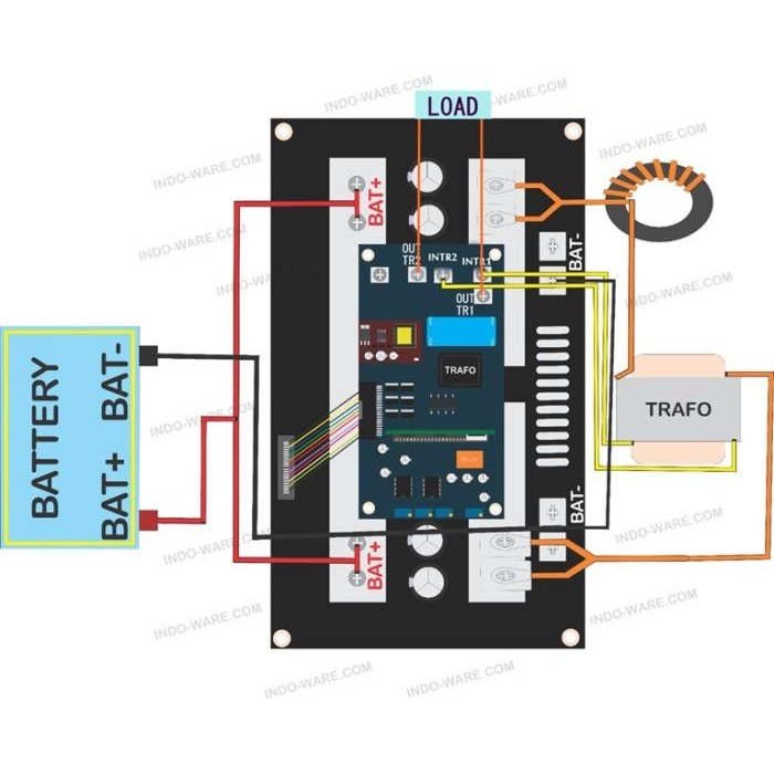 KOMPLIT Inverter Kit EGS002 32 Fet Besar puresinewave module Egs 002 plus lvd